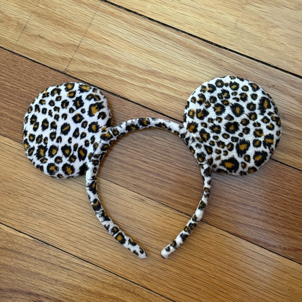 Leopard Print Mouse Ears Headband